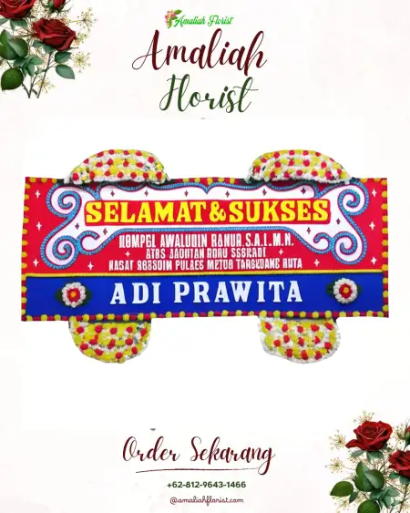 Papan Bunga Ucapan Selamat Ranubedali
